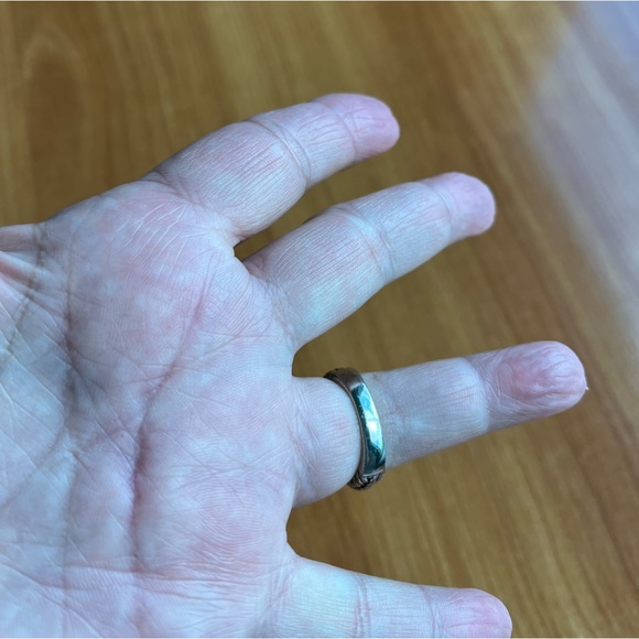 Green quartz and diamond ring - size 7 - Picture 5 of 10